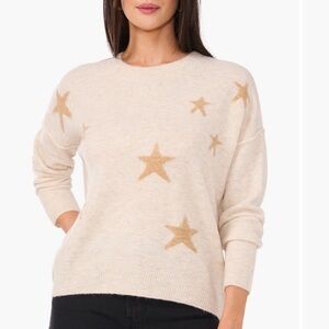 Vince Camuto Star Crewneck Sweater